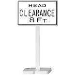 Head Clearance 8 ft. Sign